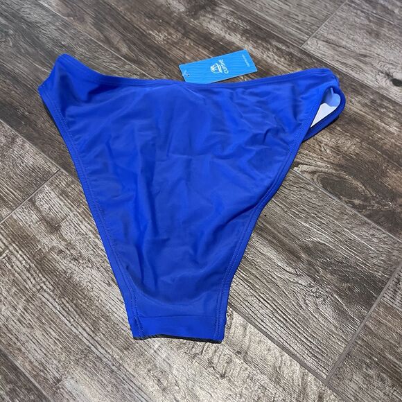 NWT Cupshe Bikini Bottoms Women’s Size Small Blue Swimsuit Beach - Picture 2 of 6